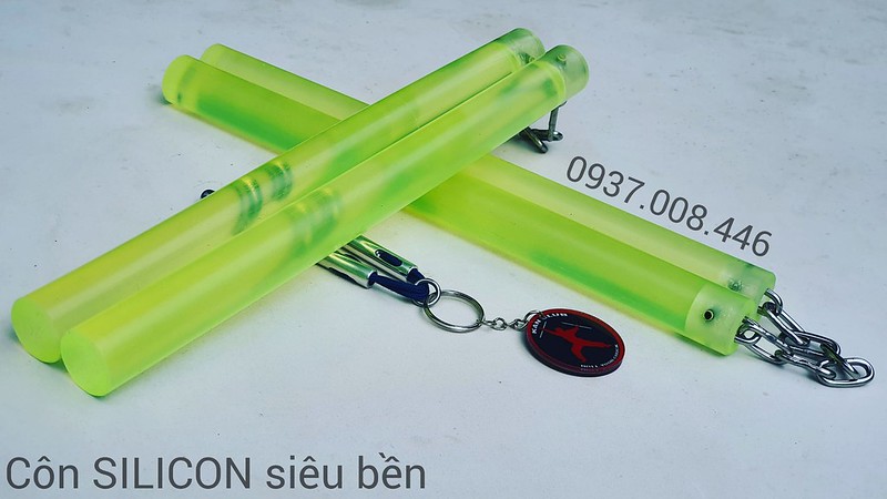 Côn nhị khúc SILICON xích inox trực tiếp (Siêu bền)